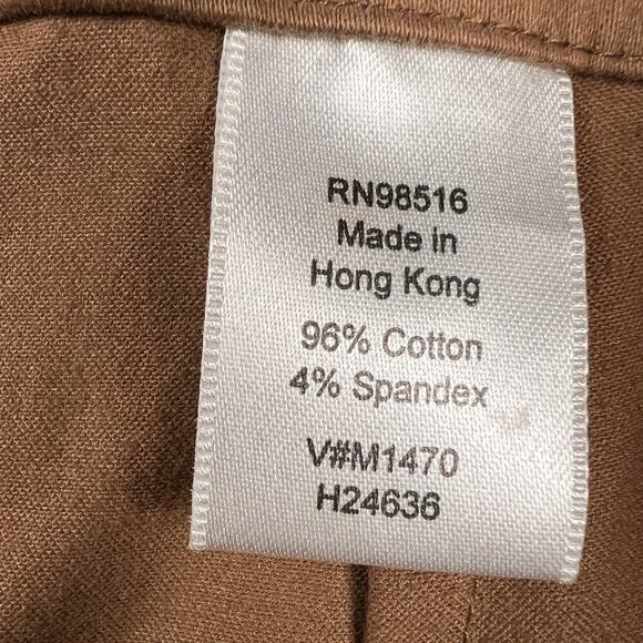 Coldwater Creek Contour Waist Sateen Pant Caramel Brown Size 18W - Picture 8 of 10